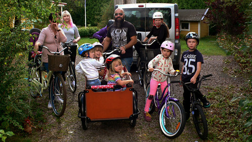 Familjen annorlunda Backdrop Blur