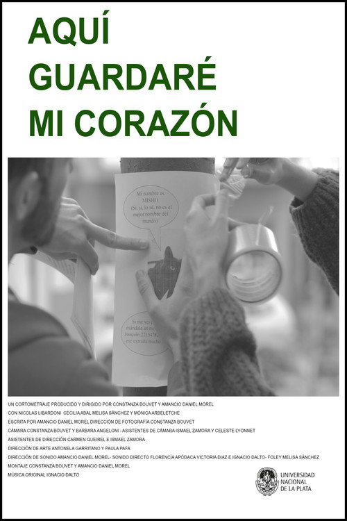 Póster oficial de Aquí guardaré mi corazón - Adventure