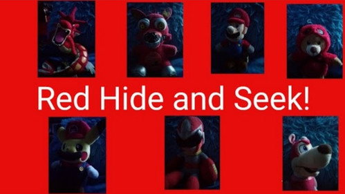 Red Hide and Seek! Backdrop Blur