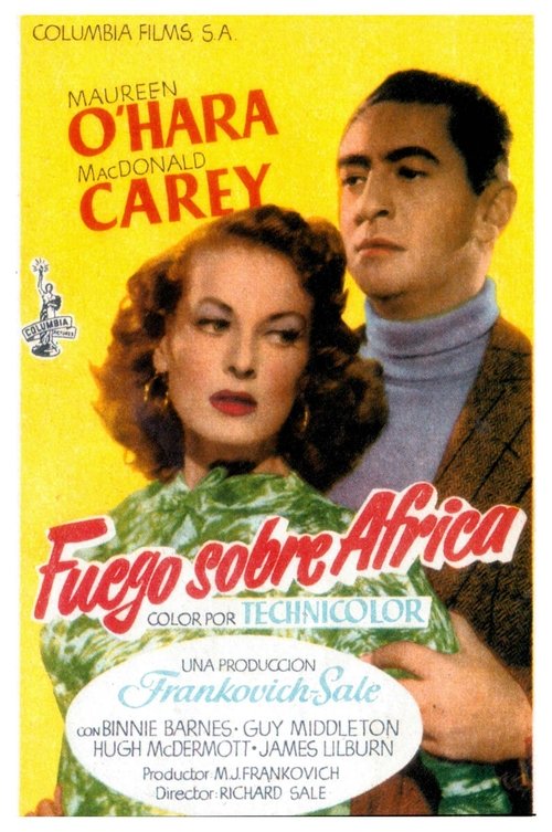 Fuego sobre Africa movie poster player