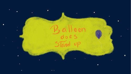 Balloon Does Stand Up Backdrop Blur