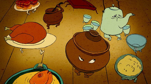 A Story of Strange Food Backdrop Blur