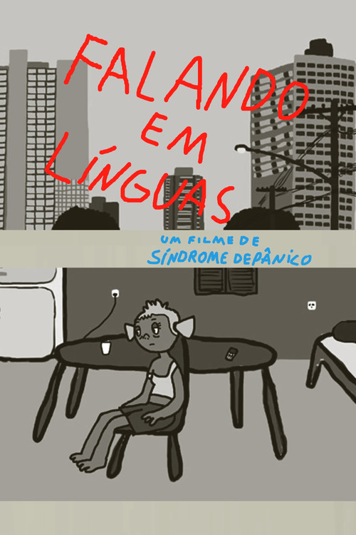 duke folur në gjuhë poster