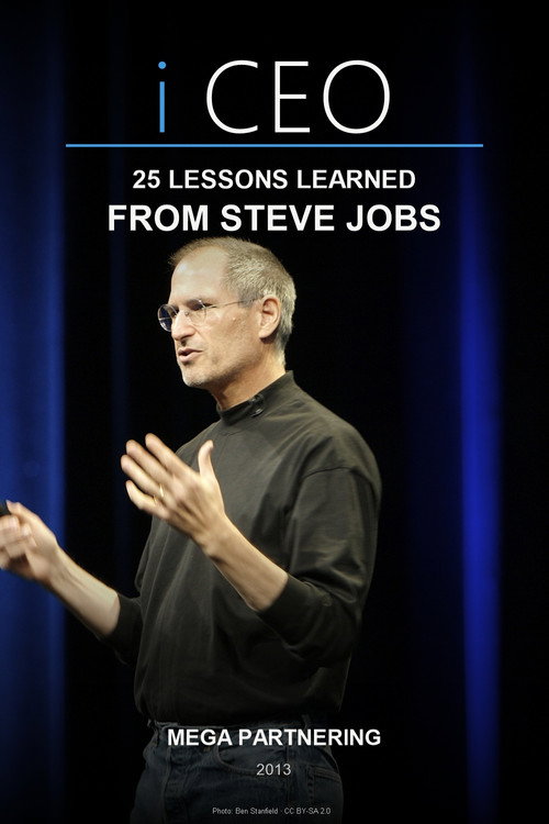 Official movie poster for iCEO- 25 Lessons Learned From Steve Jobs - Mega Partnering (2013), a documentary film