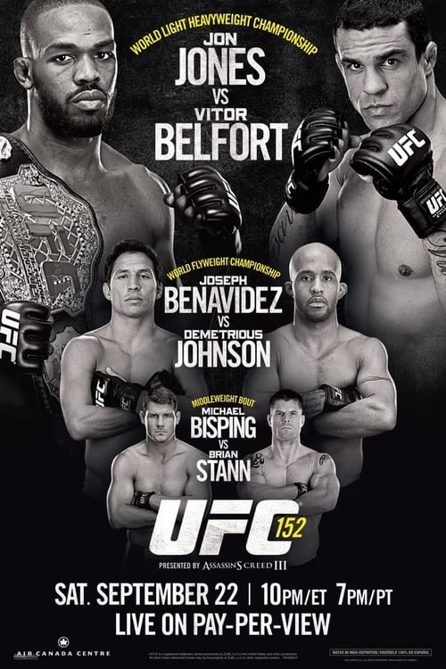 Poster UFC 152: Jones vs. Belfort 2012