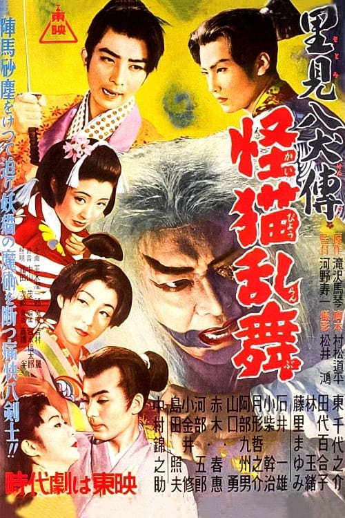 Poster 里見八犬傳　第三部　怪描乱舞 1954