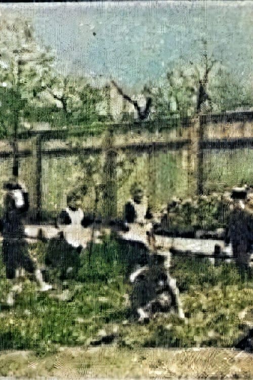 Poster Dzieci bawiące się w ogrodzie 1894