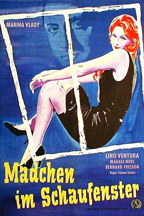 Mädchen im Schaufenster Poster