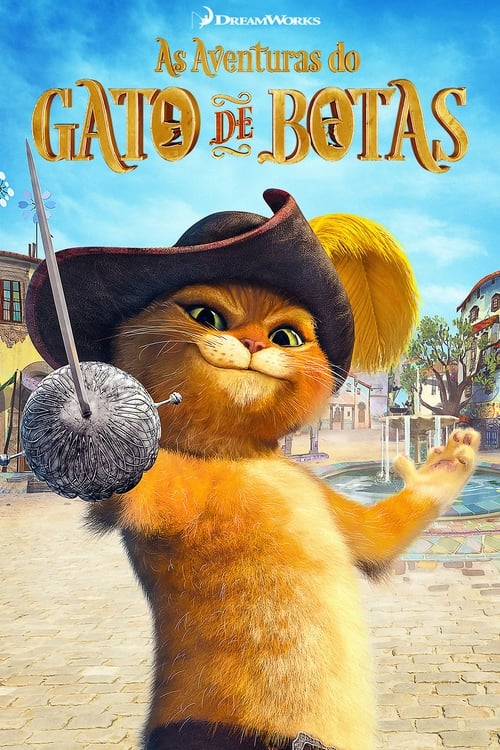 Poster da série As Aventuras do Gato de Botas