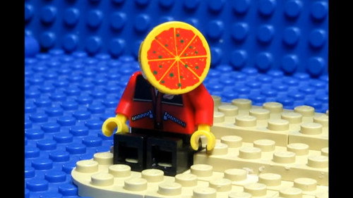 Lego Desert Island Backdrop Blur
