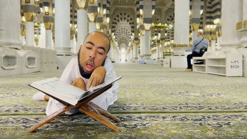 Umrah op rolletjes Backdrop Blur