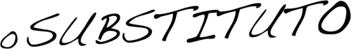 O Substituto - Logo 3