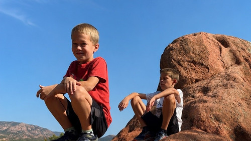 A Fun family hike Backdrop Blur