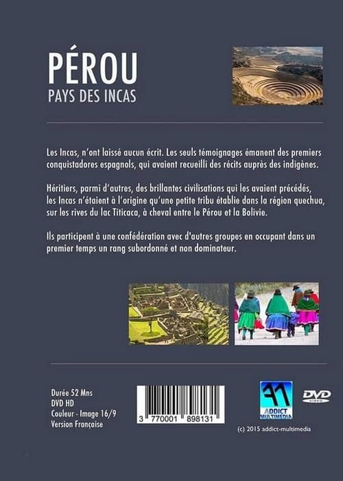 Poster Pérou: Pays des Incas 2015