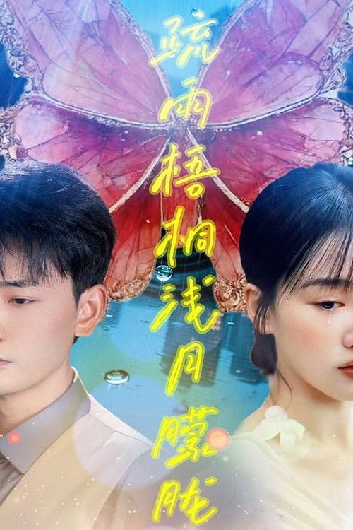 疏雨梧桐浅月朦胧