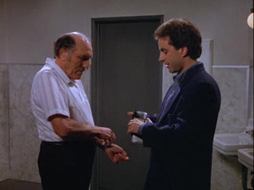 Seinfeld S04E06 — The Watch episode still