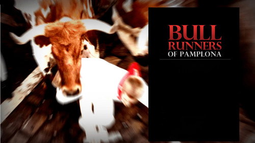 Bull Runners of Pamplona Backdrop Blur