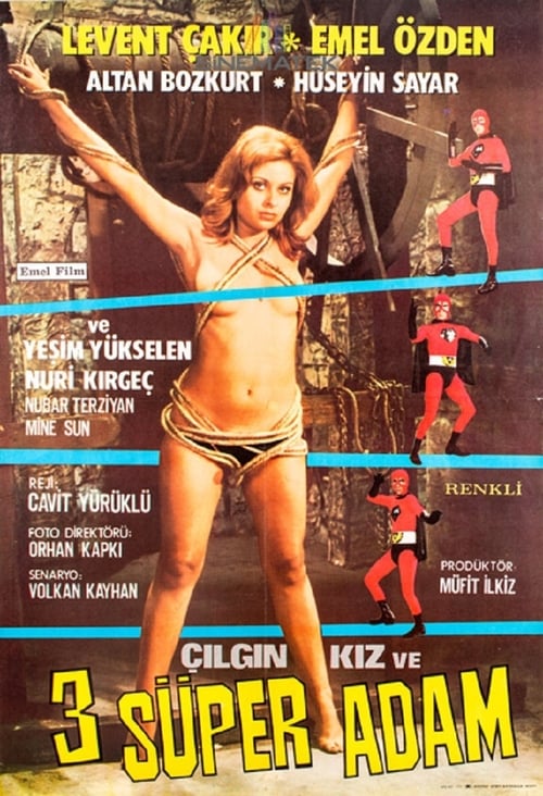 Poster Çılgın Kız ve Üç Süper Adam 1973