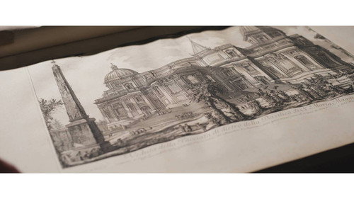 Piranesi – Visionary of Shadow and Stone Backdrop Blur