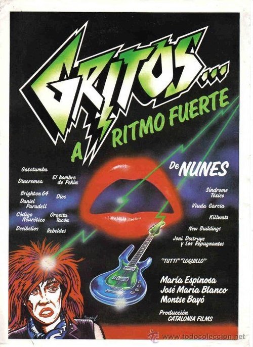Gritos... a ritmo fuerte movie poster player