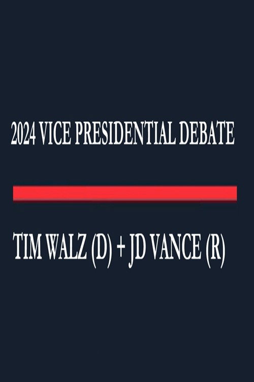 Poster for 2024 Vice Presidential Debate