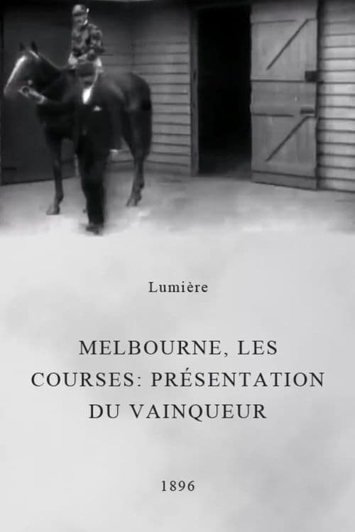 Melbourne, les courses : présentation du vainqueur (1896)