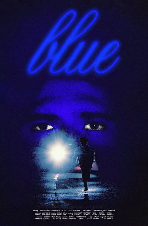 Blue poster