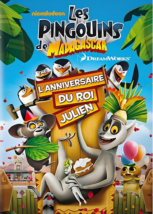 Affiche de Les Pingouins de Madagascar : L'anniversaire du Roi Julien