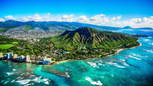 Virtual Trip Hawaii Backdrop Blur