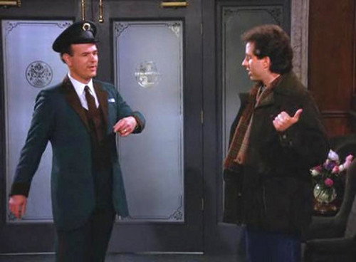 Seinfeld S06E18 — The Doorman episode still