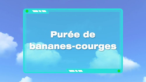 Image Purée de bananes courges