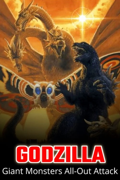 Grootschalige poster van Godzilla, Mothra and King Ghidorah: Giant Monsters All-Out Attack