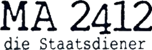 MA 2412 - Die Staatsdiener