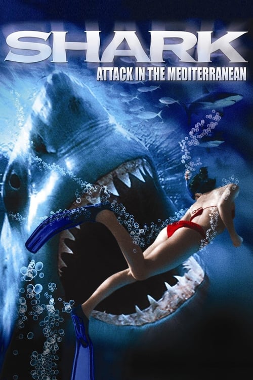 Grootschalige poster van Shark Attack in the Mediterranean