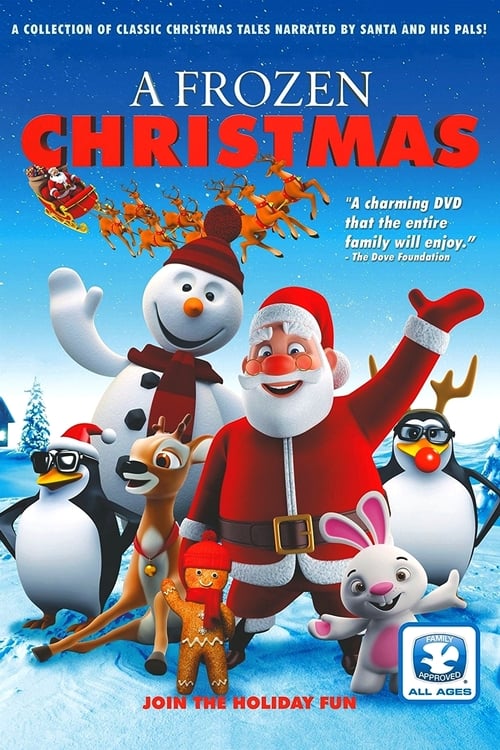 A Frozen Christmas is the perfect way to get the family in the Holiday spirit with the most beloved animated Christmas characters, including Santa Claus, the Snowman, Elves, Santa's Reindeer, and more. Gather around and listen as Santa and his young elf pals narrate time honored Christmas story classics such as, The Elves and the Shoemaker, Little Girls' Christmas and more.