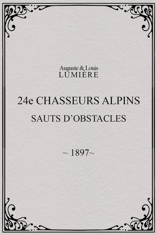 24ème chasseurs alpins : sauts d’obstacles (1897)