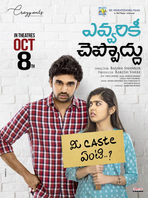Evvarikee Cheppoddu poster
