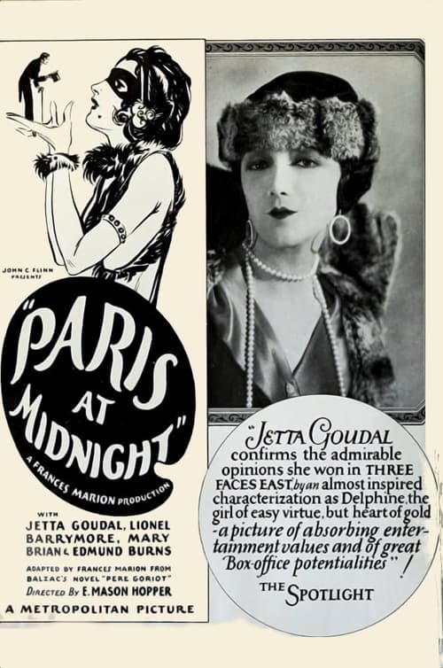 Poster Paris at Midnight 1926