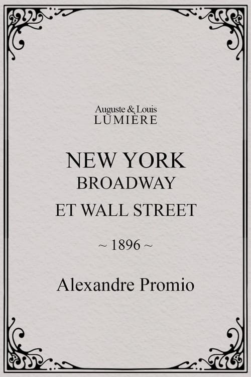 New York, Broadway and Wall Street