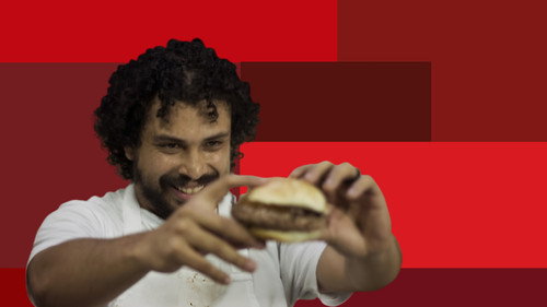 Hamburguer Backdrop Blur