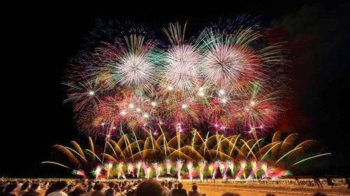 日本长冈花火大会 Backdrop Blur