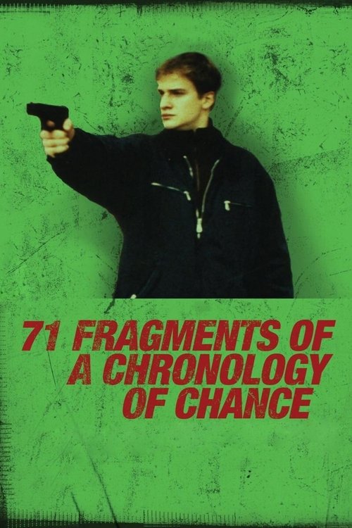 Grootschalige poster van 71 Fragmente einer Chronologie des Zufalls