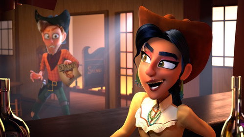 Soothsayin' Saloon Backdrop Blur