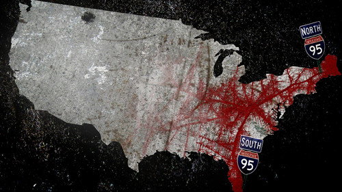 Death on the I-95 Backdrop Blur