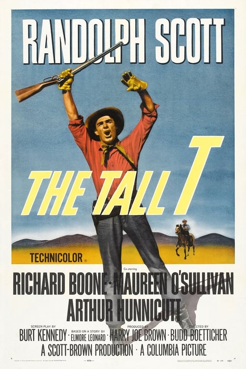 Grootschalige poster van The Tall T