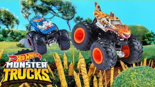 Monster Trucks Jump Spears of Fear!
