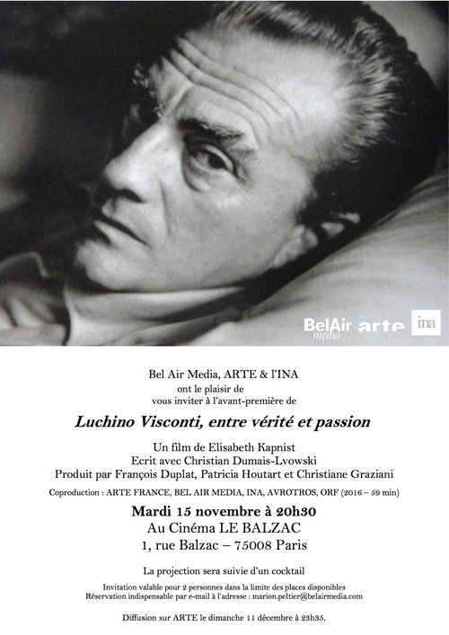 Luchino Visconti, entre vérité et passion Luchino Visconti, entre vérité et passion