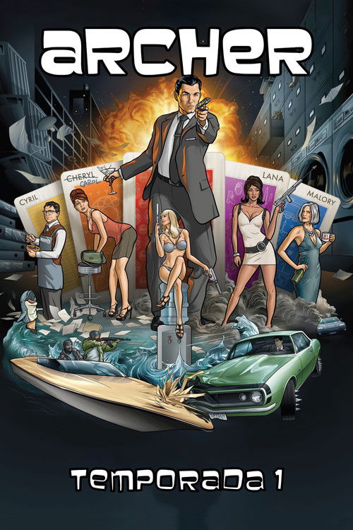 Póster de la temporada 1 de la serie Archer