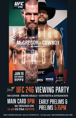 UFC 246: McGregor vs. Cowboy poster