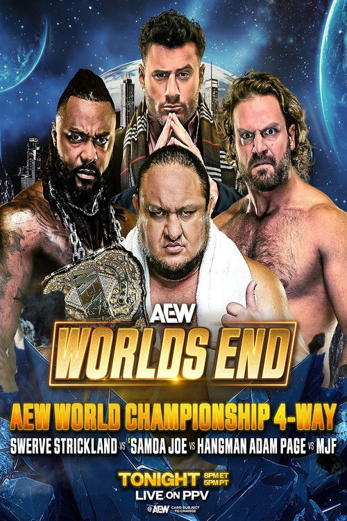 AEW Worlds End 2025 poster